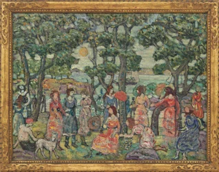 Landskap med figurer, 1921