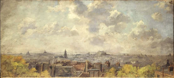 Panoramautsikt over Paris, tatt fra rue Victor-Massé, i 1886 (olje på lerret)