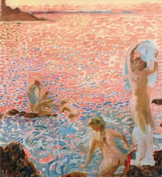 Badende i skumringen Badere i skumringen, 1912.