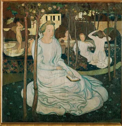 Jomfruenes frukthage (olje på lerret)