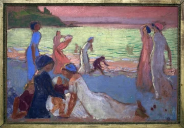 Septemberkveld på stranden i Trestignel