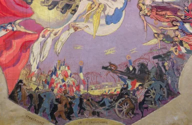 The Victory of 1918, detalj (olje på lerret)