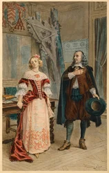 Corneille skriver Pulcherie (illustrasjon)