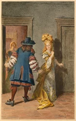 Moliere, Armande og Madeleine Bejart (illustrasjon)