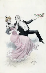 Joy of Living, postkort ca. 1900 (farge litho)