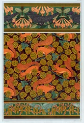 Design for tapet, og border, pub. 1897.