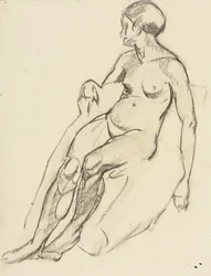 Sittende naken