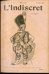 Cover av ""L'Indiscret"", Satirical in B & W
