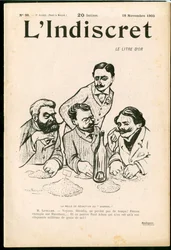 Cover av ""L'Indiscret"", Satirical in B & W
