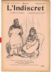 Cover av ""L'Indiscret"", Satirical in B & W