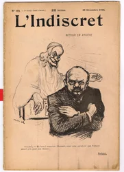 Cover av ""L'Indiscret"", Satirical in B & W