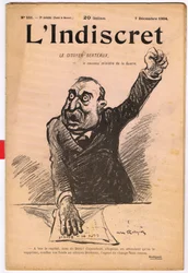 Cover av ""L'Indiscret"", Satirical in B & W