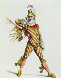 Kaptein Spaventa i 1577, av Maurice Sand (1823-1889)