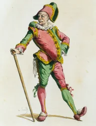Polichinelle i 1820, av Maurice Sand (1823-1889)