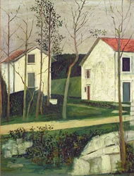 Presles-ravinen (olje på lerret)