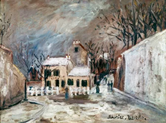 Snø på Montmartre