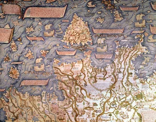 Utsikt over Borneo-skjærgården 1459 Marciana-biblioteket, Venezia
