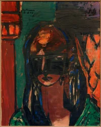 Kvinne med maske