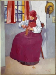 Strikkekvinne