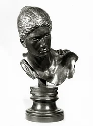Hodet til Cassandra, ca. 1895 (bronse)