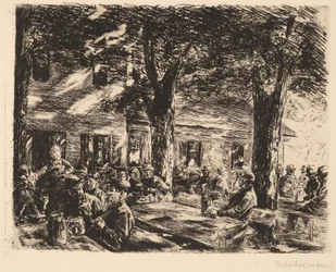 En tavernahage i Rosenheim, 1895.