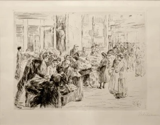 M.Liebermann, Fra det jødiske kvarteret i Amsterdam, handlevogn