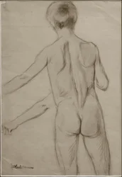 M.Liebermann, studie for maleriet Bathing Boys
