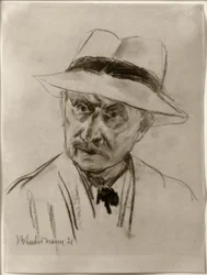 Max Liebermann / Selvportrett med Panamahatt