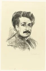 Portrett av Albert Einstein. 1925