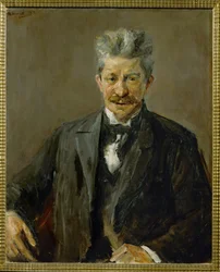Portrett av Georg Brandes, dansk kunstkritiker (maleri på lerret)