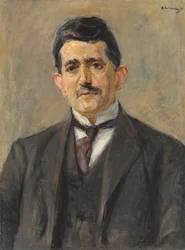 Portrett av utgiveren Bruno Cassirer, 1921