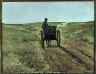 Bil i sanddynene nær Katwijk