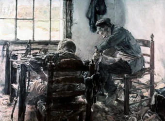 Skomakerens verksted, 1881