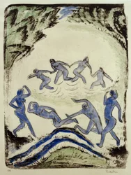 quot;Dansen (dansere og badende ved skogdammen)quot;