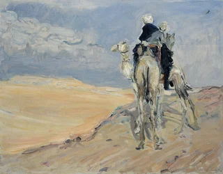 Sandstorm i den libyske ørkenen, 1914