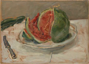 Stilleben med vannmelon