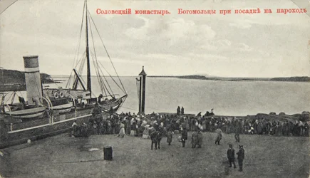 Pilegrimer, Solovetsky-klosteret, Russland, 1904