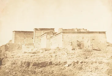 Complex of the Temple of Isis at Philae - Utsikt tatt fra nord, april 1850.