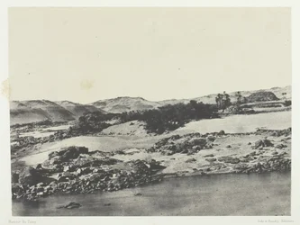 Inngang til den første katarakten, Øvre Egypt, 184951, trykt 1852.