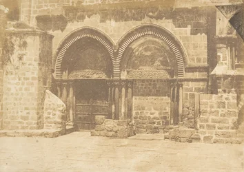 Fasade til Den hellige gravs kirke, Jerusalem nr. 1, 19. august 1850.