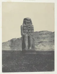 Gournah, Statue of Memnon, Theben, 184951, trykt 1852.