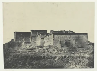 Det store Isis-tempelet ved Philoe, generell utsikt tatt fra nord, Nubia, 184951, trykt 1852.