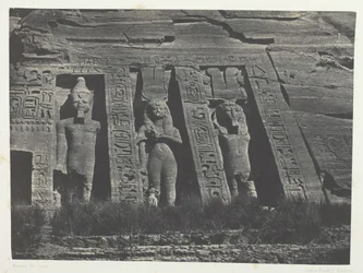 Ibsamboul, Northern Part of the Speos of Hathor, Nubia, 184951, trykt 1852.