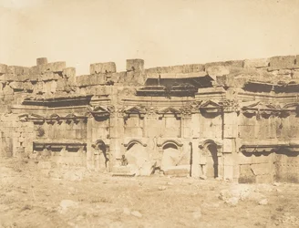 Interiør av Baalbek-tempelet Heliopolis, 15. september 1850.