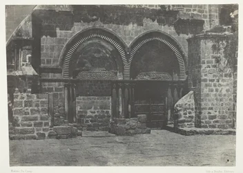 Jerusalem, nedre arkader i Den hellige gravs kirke; Palestina
