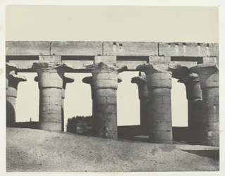 Luxor, Great Colonnade of the Palace, Theben, 184951, trykt 1852.