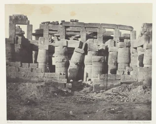 Karnak Palace, Hypostyle Hall tatt mot nord; Theben