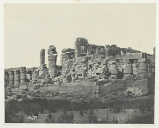 Karnak Palace, Hypostyle Hall, tatt fra den nordøstlige vinkelen, Theben, 184951, trykt 1852.