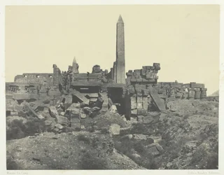 Karnak Palace, Granite Sanctuary and Hypostyle Hall, Theben, 184951, trykt 1852.