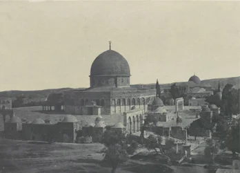 Palestina. Jerusalem. Omar-moskeen, 1850.